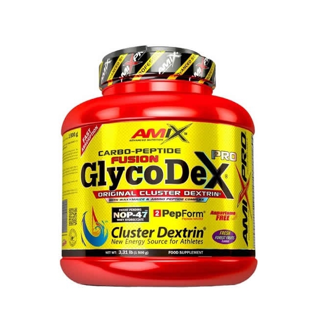 Amix Pro Glycodex Pro 1.5 kg es un nuevo y exclusivo producto compuesto de una estudiada combinación de Cluster Dextrin®