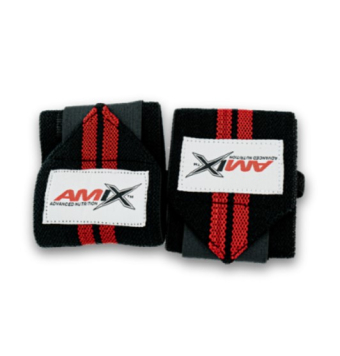 Amix muñequera negro & rojo